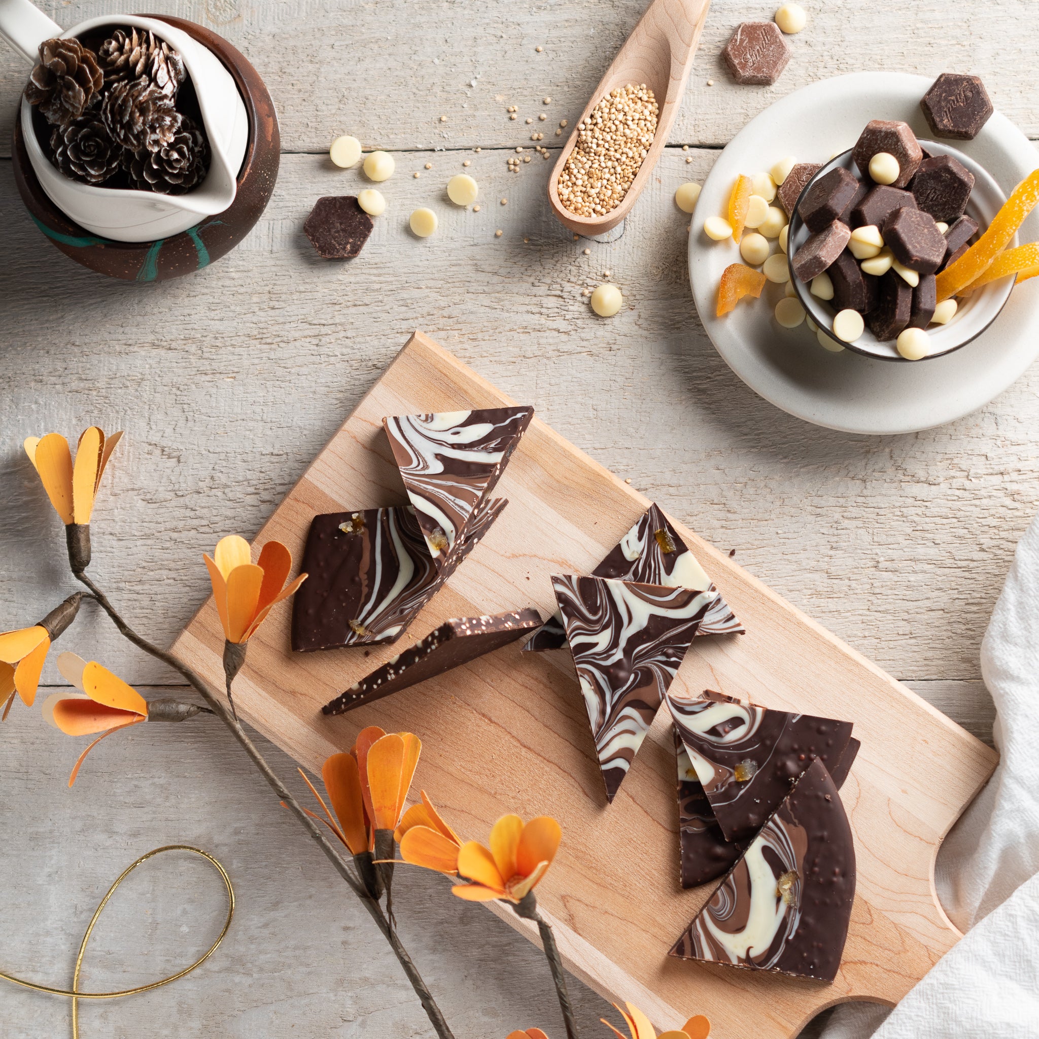 Orange Chocolate Crunch Bark